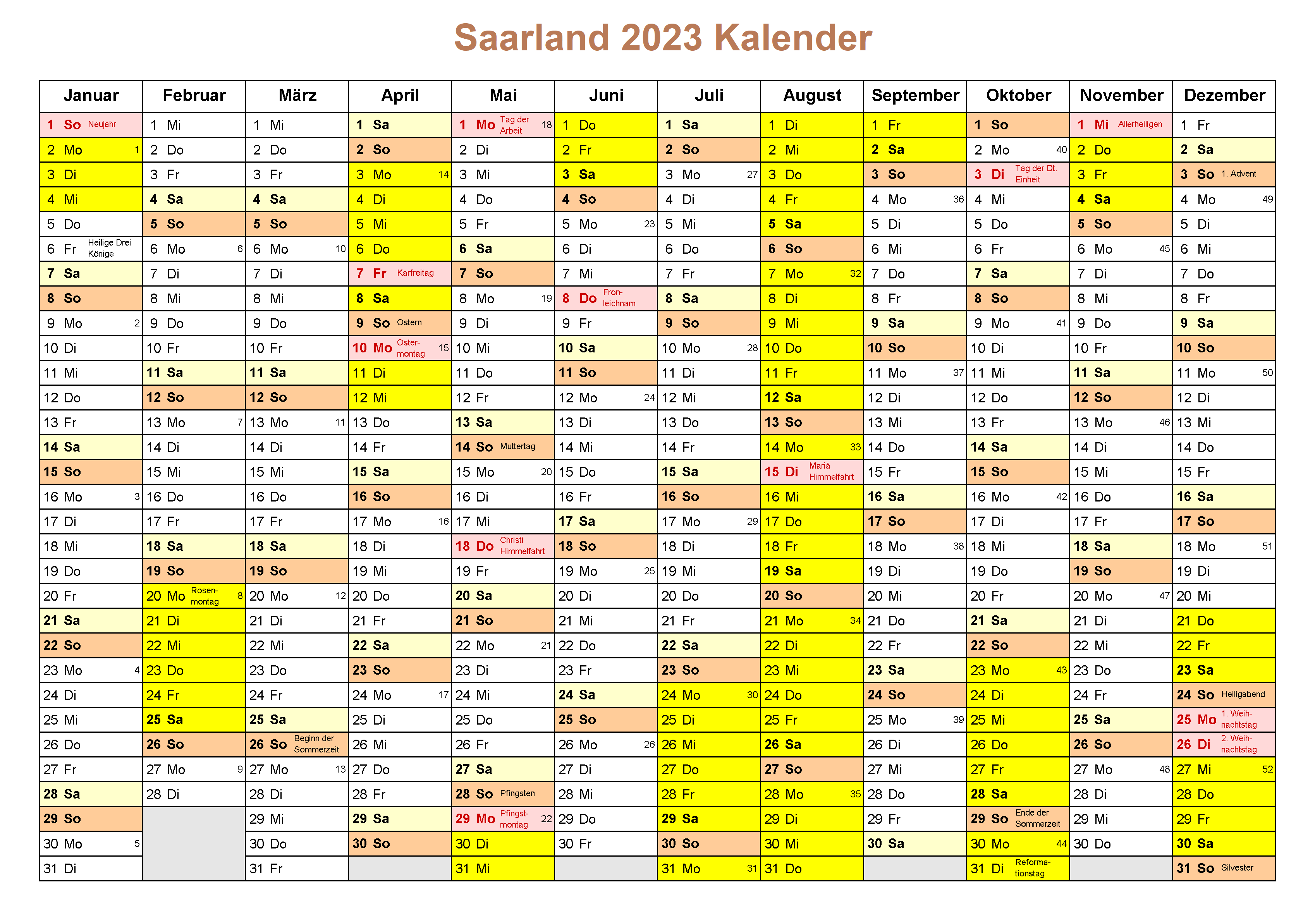 Wann Sind Die Sommerferien Saarland 2023?