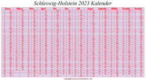 Sommerferien Schleswig-Holstein 2023 Kalender