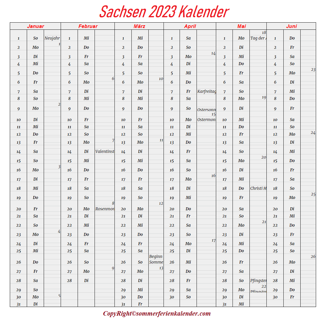 Wann Sind Die Sommerferien Sachsen 2023?